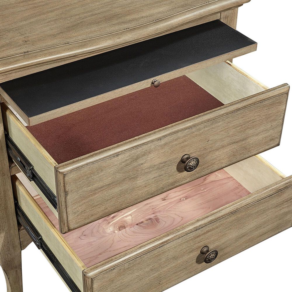 Riva Ridge Provence 3-Drawer Nightstand in Patine, , large