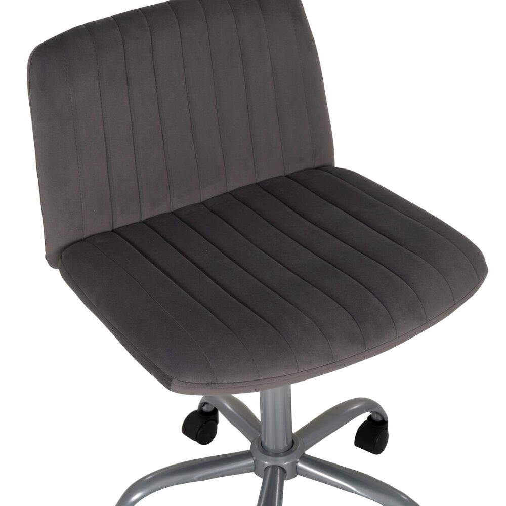Linon Home Decor Stratton Office Chair in Grey, , large