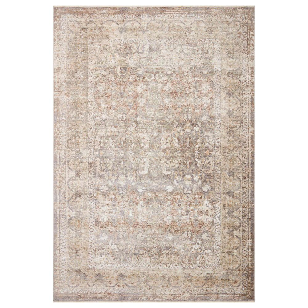 Loloi Sonnet 7"10" Round Grey and Sage Area Rug, , large