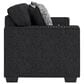 Ashley Jasmine Peaks Stationary Sofa in Coal, , large