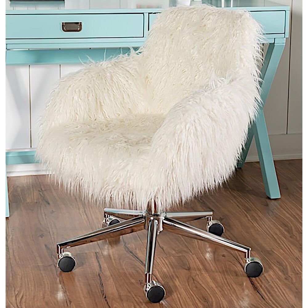 Linden Boulevard Sylvie Office Chair in White, , large