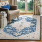 Safavieh Micro-Loop 8" x 10" Navy and Ivory Area Rug, , large
