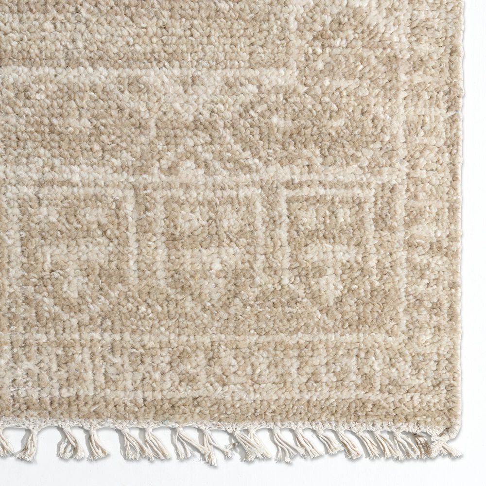Jaipur Sevak Mihail Tan and Taupe 6' x 9' Area Rug, , large