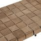 Sunpan Trading & Importing Omari Bench with Light Tan Leather Seat in Black, , large