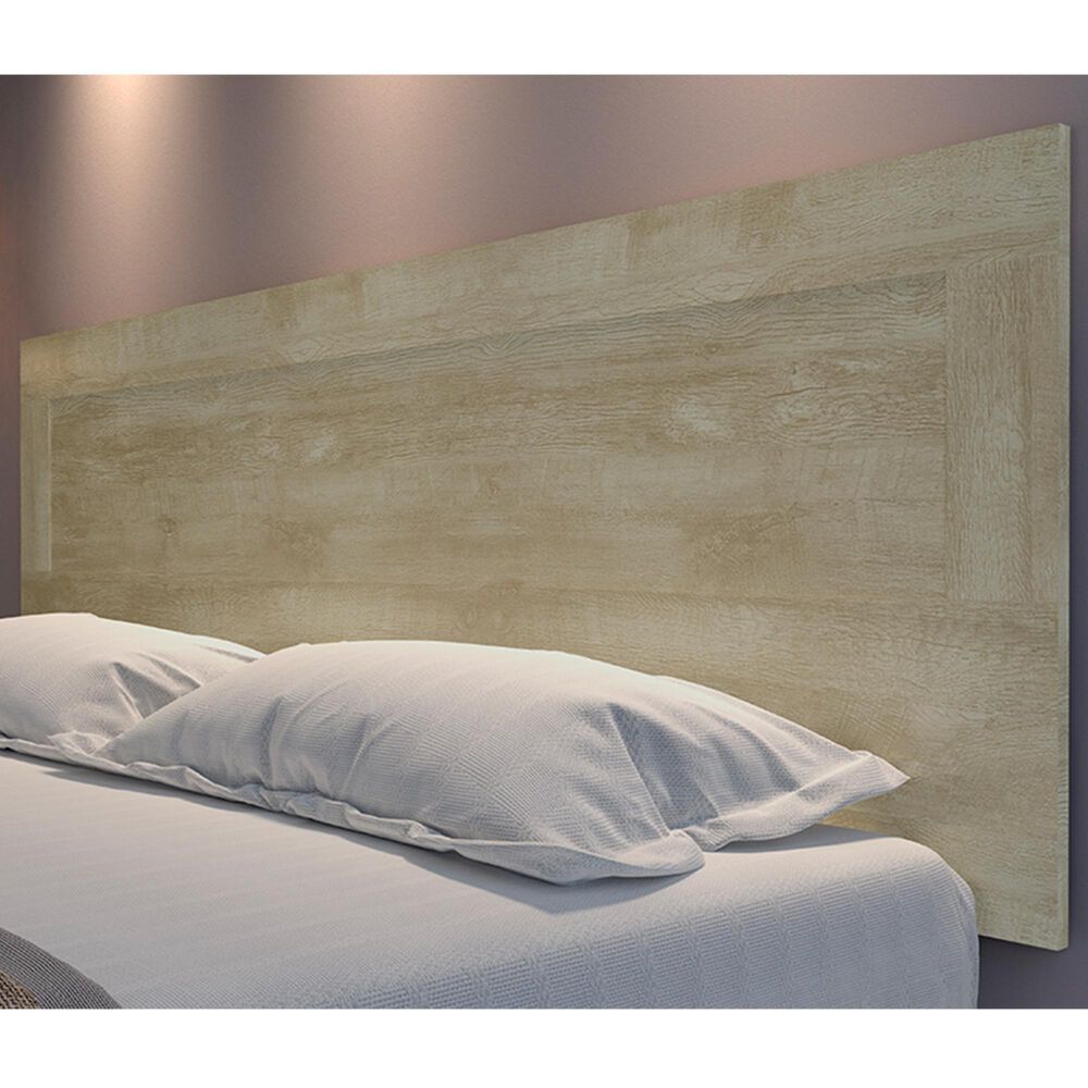 International Home Miami Midtown Concept King Panel Headboard in Distressed Tan, , large