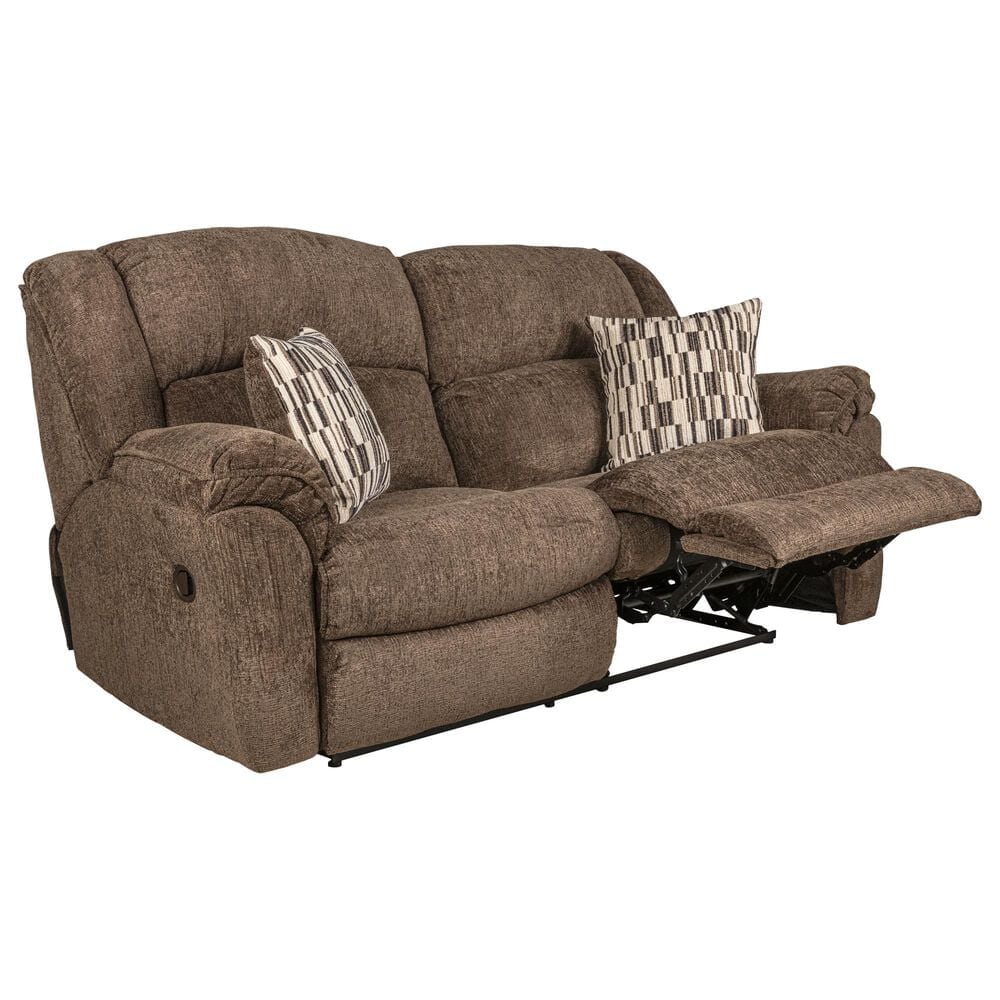 HomeStretch Cyclone Manual Reclining Sofa in Coffee Bean, , large