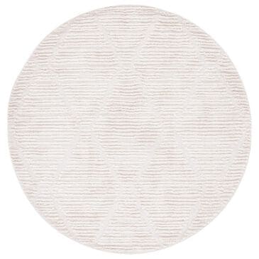 Safavieh Marrakesh 6"7" Round Beige Area Rug, , large