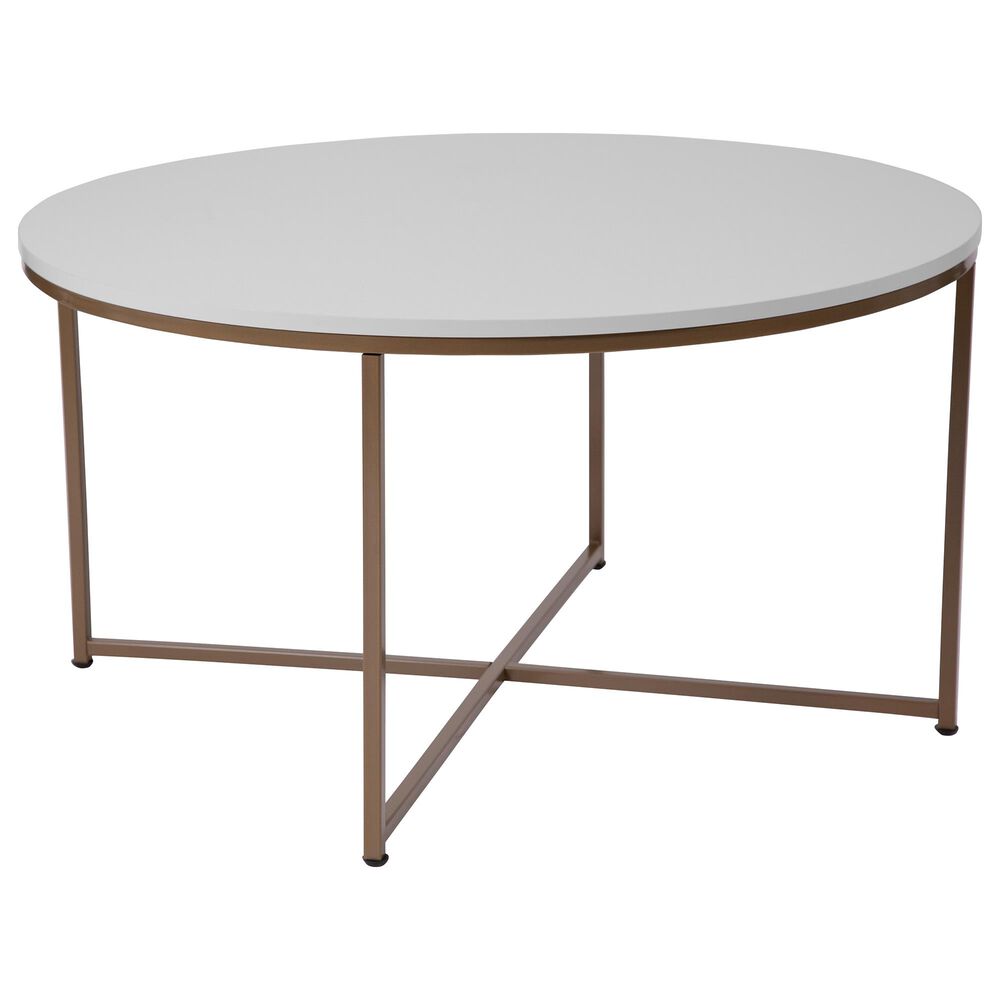 Flash Furniture Hampstead Coffee Table in White, , large