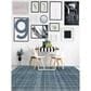 Amer Rugs Laurel 7"6" x 9"6" Turquoise Blue Area Rug, , large