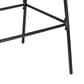 Hearth and Haven Ladd Outdoor Faux Wicker Barstool with Black Metal Frame in Light Brown (Set of 2), , large