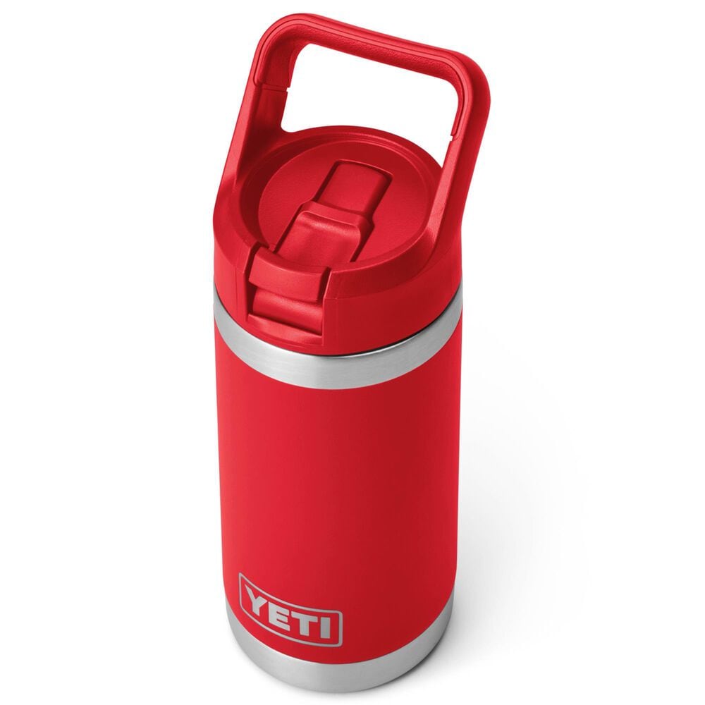 YETI Rambler Jr. 12 Oz Kids Water Bottle with Staw Cap in Rescue Red, , large