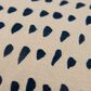 Rizzy Home 14" x 26" Dots Down Filled Lumbar Pillow in Natural and Deep Dark Blue, , large