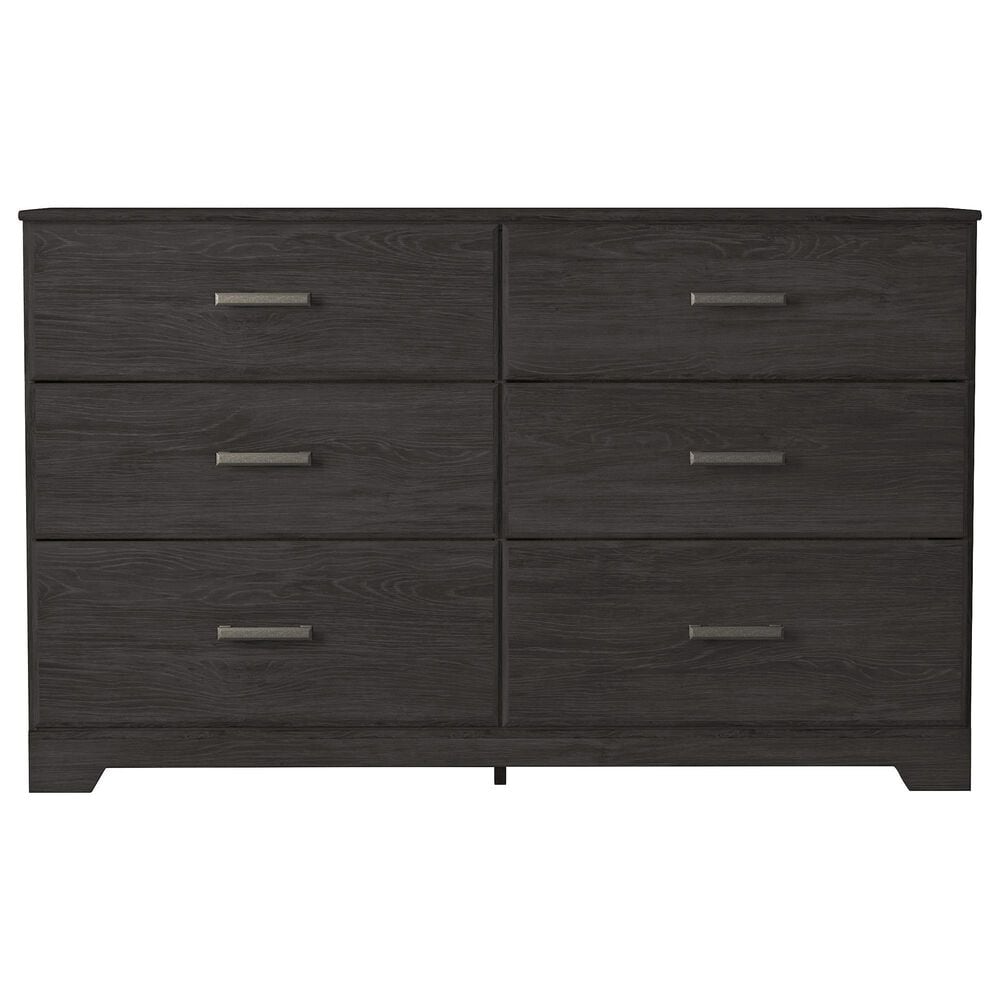 Ashley Belachime 6 Smooth-Gliding Drawer Dresser in Dark Charcoal, , large