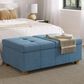 CorLiving Yves Storage Ottoman Bench in Blue, , large