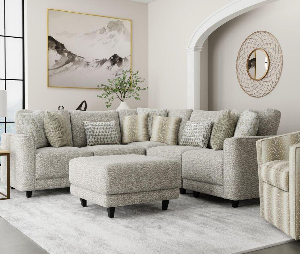 Henderson Breckenridge 5-Piece Stationary Sectional in Tatum Driftwood, , large