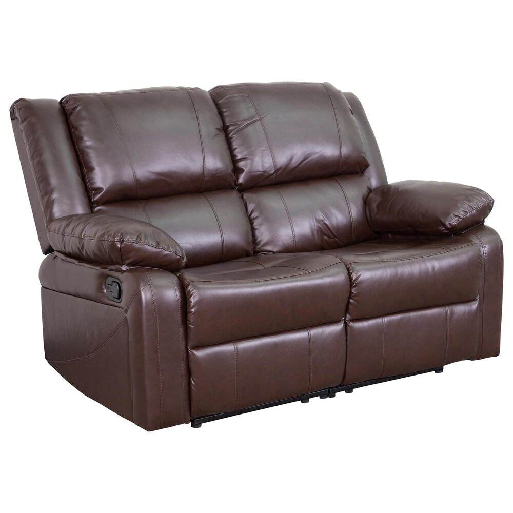 Flash Furniture Harmony Series Loveseat in Brown, , large