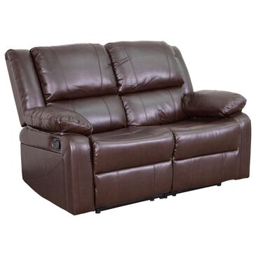 Flash Furniture Harmony Series Loveseat in Brown, , large