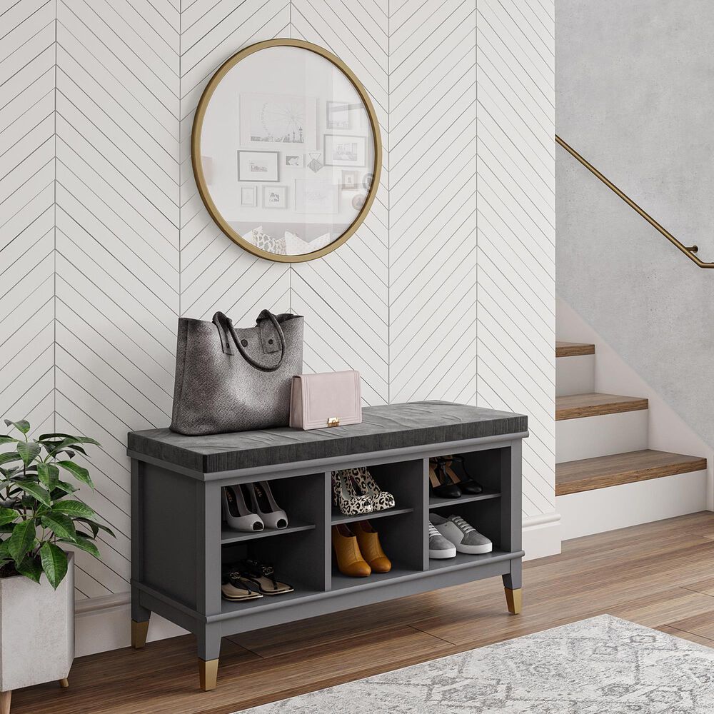 DHP Westerleigh Entryway Bench in Graphite Grey, , large