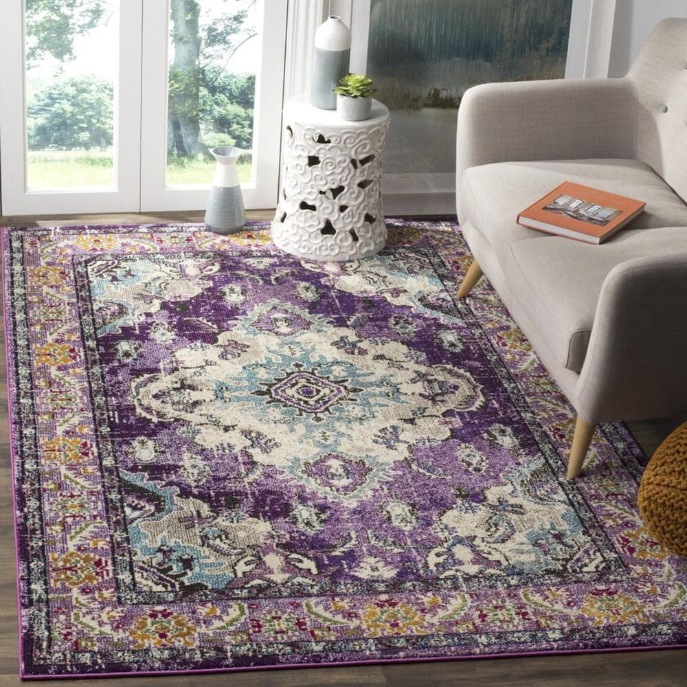 Safavieh Monaco MNC243L-24 2&#39;2&quot; x 4&#39; Violet/Light Blue Area Rug, , large