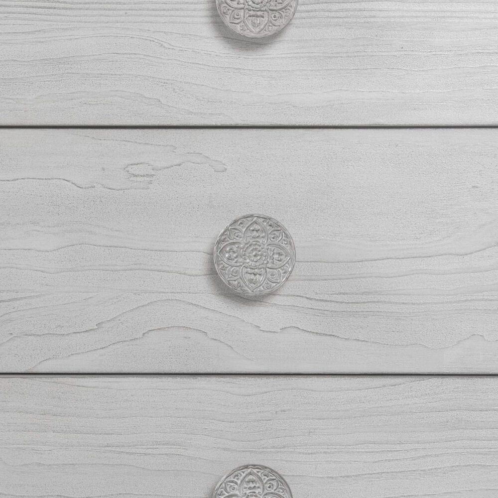 Urban Home Boho Chic 5-Drawer Chest in Washed White, , large