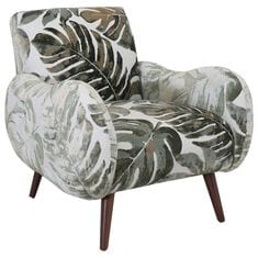 Jonathan Louis Dax Accent Chair in Tika Jade Velvet