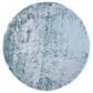 Feizy Indochine 8" Round Light Aqua Area Rug, , large