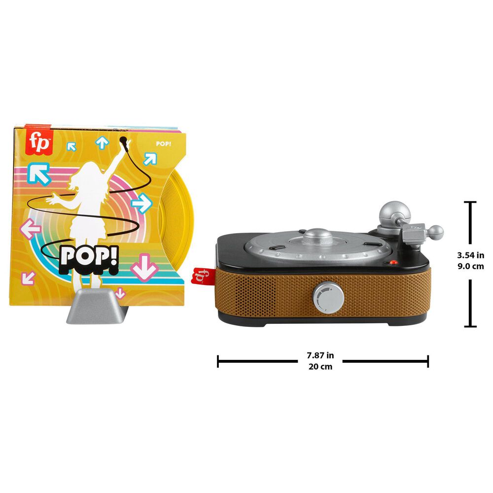 Fisher Price Rockin&#39; Record Player Musical Toy for Preschool Pretend Play, , large