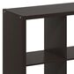 HOMLUX 6-Cube Reversible Open Back Bookshelf in Dark Oak, , large