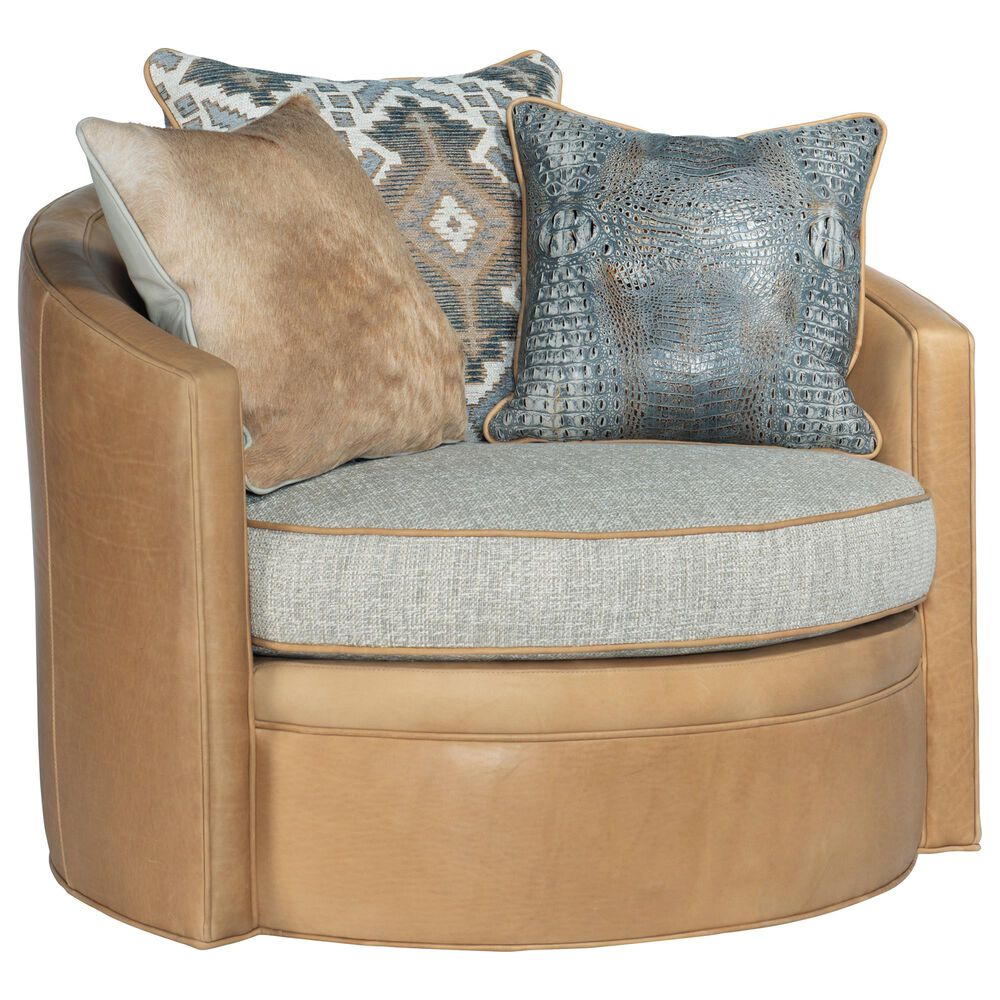 Bradington-Young Artemis Swivel Tub Chair in Taupe, , large