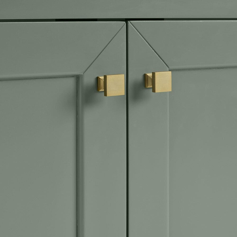 James Martin Vanities Chicago 60" Single Bathroom Vanity in Smokey Celadon with 3 cm Ethereal Noctis Quartz Top, Rectangular Sink and FreePower Wireless Charger, , large