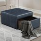 Lifestyle Solutions Hailey Storage Ottoman in Navy, , large