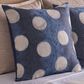 Ann Gish Eclipse 24" x 24" Square Throw Pillow in Blue and Silver, , large