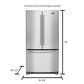 Maytag 20 Cu. Ft. 36" Wide Counter Depth French Door Refrigerator in Fingerprint Resistant Stainless Steel, , large