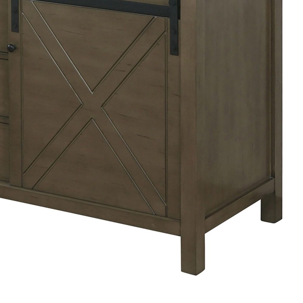Lexora Home Marsyas 80&quot; Double Bathroom Vanity in Rustic Brown with 2 cm White Cultured Marble Top and Rectangular Sinks, , large