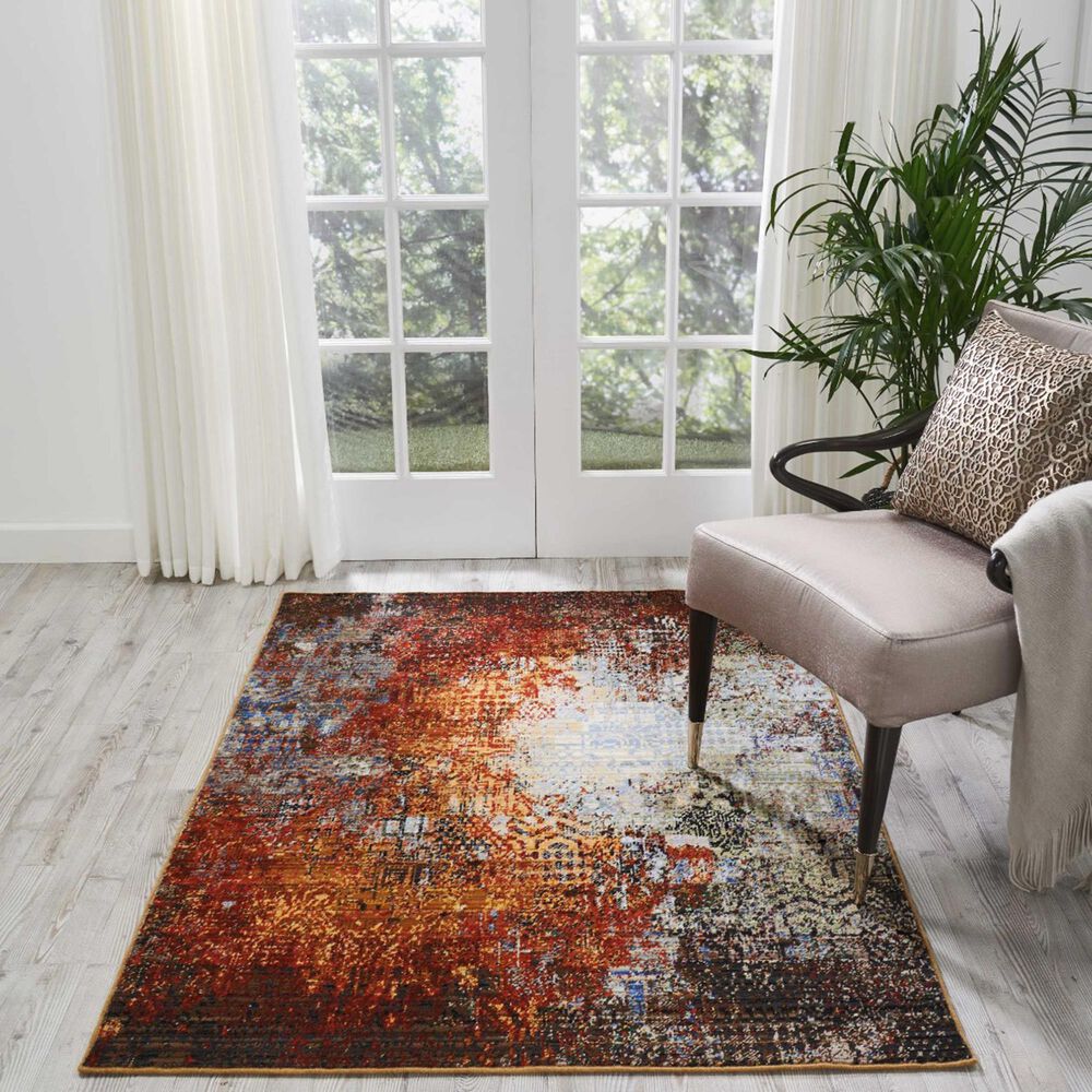 Nourison Chroma CRM03 4&#39; x 6&#39; Ember Glow Area Rug, , large