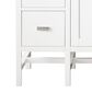 James Martin Vanities Addison 60" Single Bathroom Vanity in Glossy White with 3 cm Ethereal Noctis Quartz Top and Rectangular Sink, , large