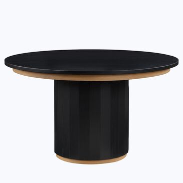 Steve Silver Magnolia Pedestal Dining Table in Black, , large