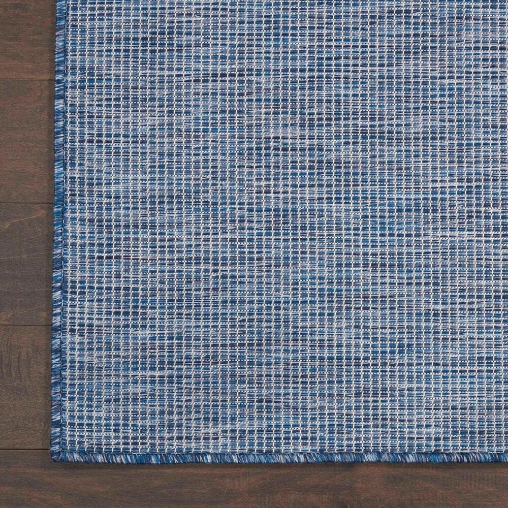 Nourison Positano 2&#39;2&quot; x 12&#39; Navy Blue Indoor/Outdoor Runner, , large