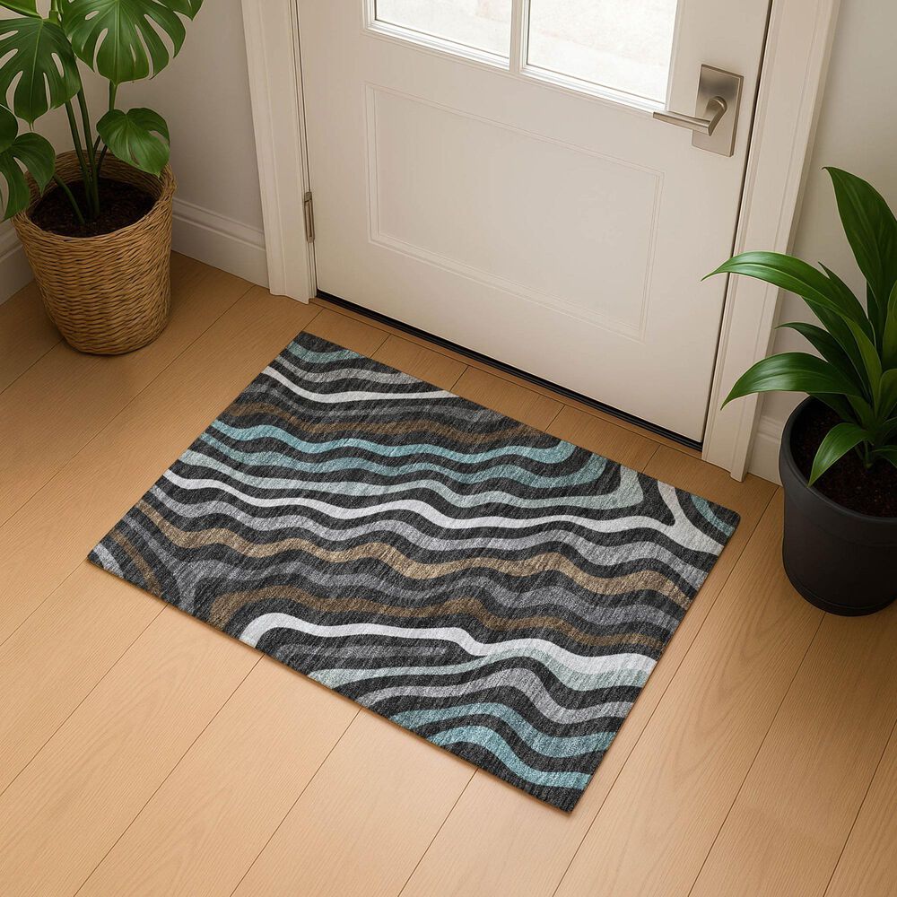 Dalyn Rug Company Kenner KN4 Black 2'6" x 3'10" Area Rug, , large