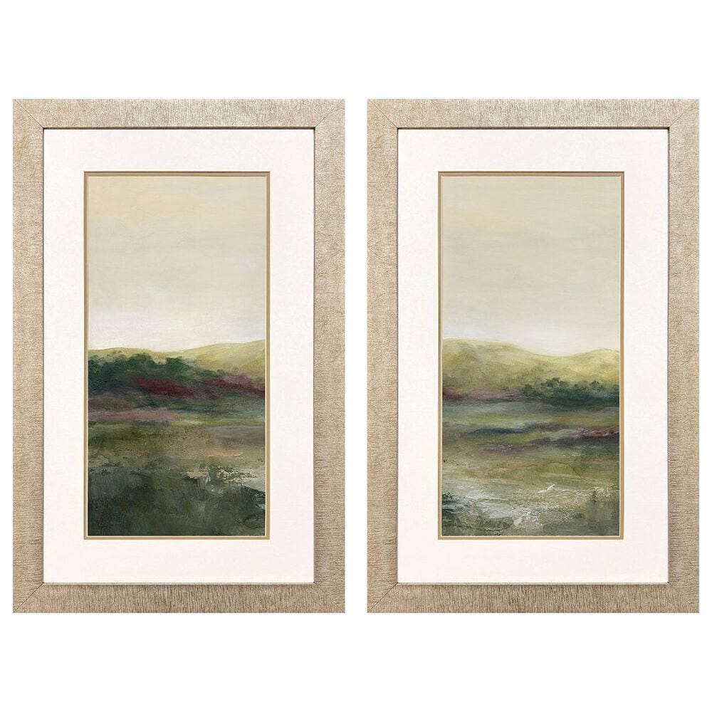 Paragon 22" x 34" Lush Landscape Wall Art in Green (Set of 2), , large