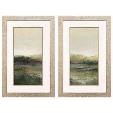 Paragon 22" x 34" Lush Landscape Wall Art in Green (Set of 2), , large