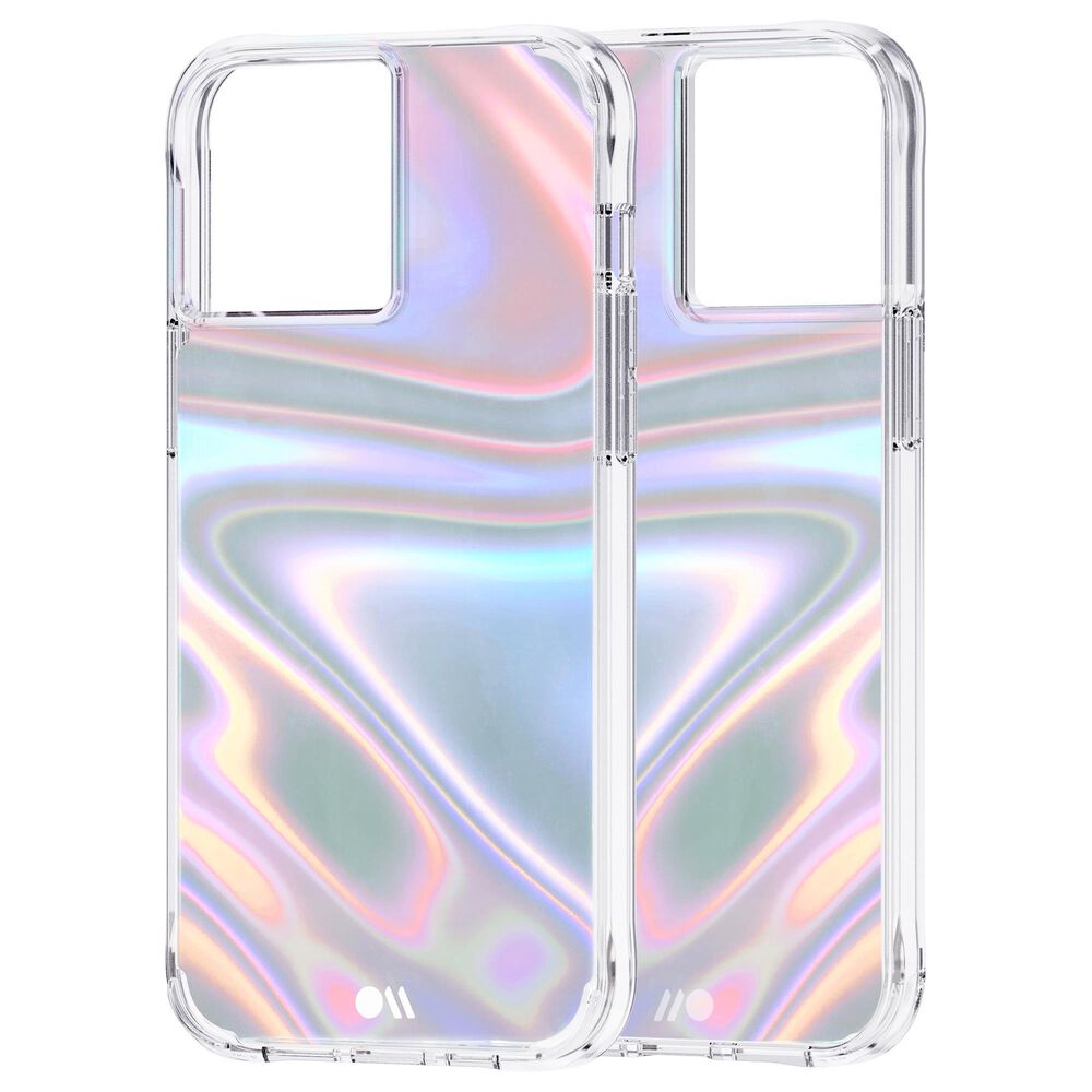 Case-Mate Iridescent Case with MicroPel for Apple iPhone 13 Pro Max in Soap Bubble, , large