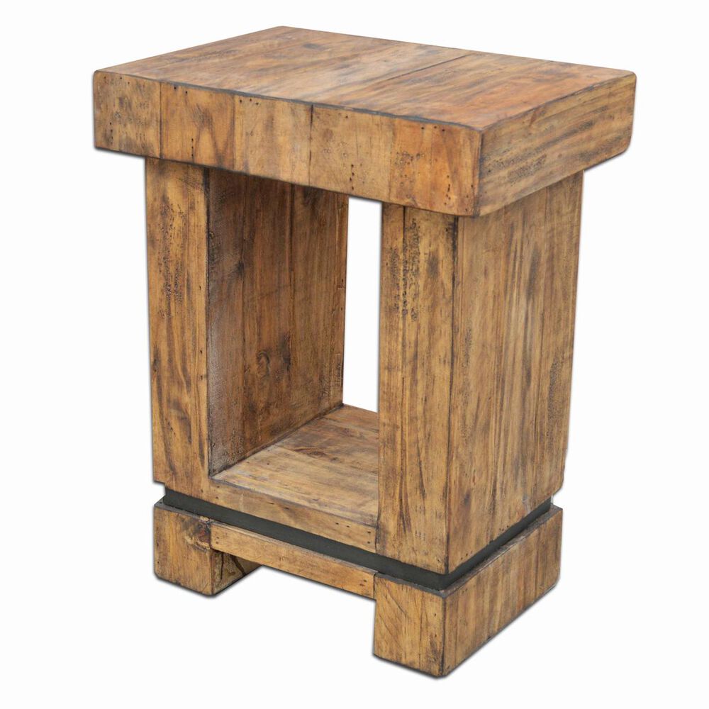 Urban Roads La Jolla Chair Side Table in Brazilian Pine, , large