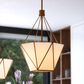 Vaxcel Lighting Burnett 3-Light Cone Pendant in Muted Brass, , large