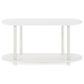 HOMLUX Turn-N-Tube 2-Tier Oval Side Display Rack in White and Virgin White, , large