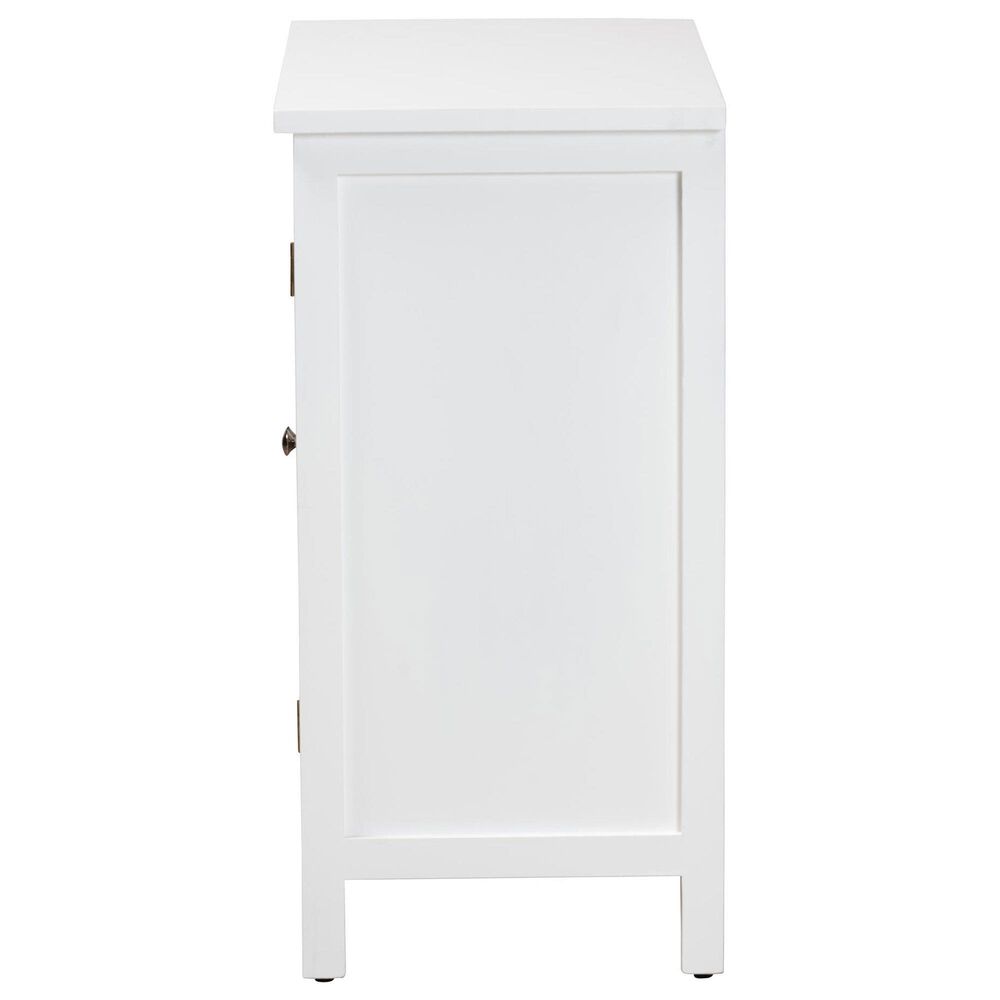 Baxton Studio Yelena 2-Door Storage Cabinet in White, , large
