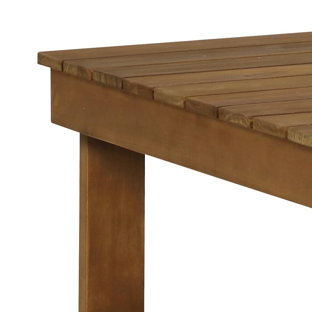 Linon Home Decor Skypark 2-Piece Outdoor Conversation Set in Teak Oil, , large