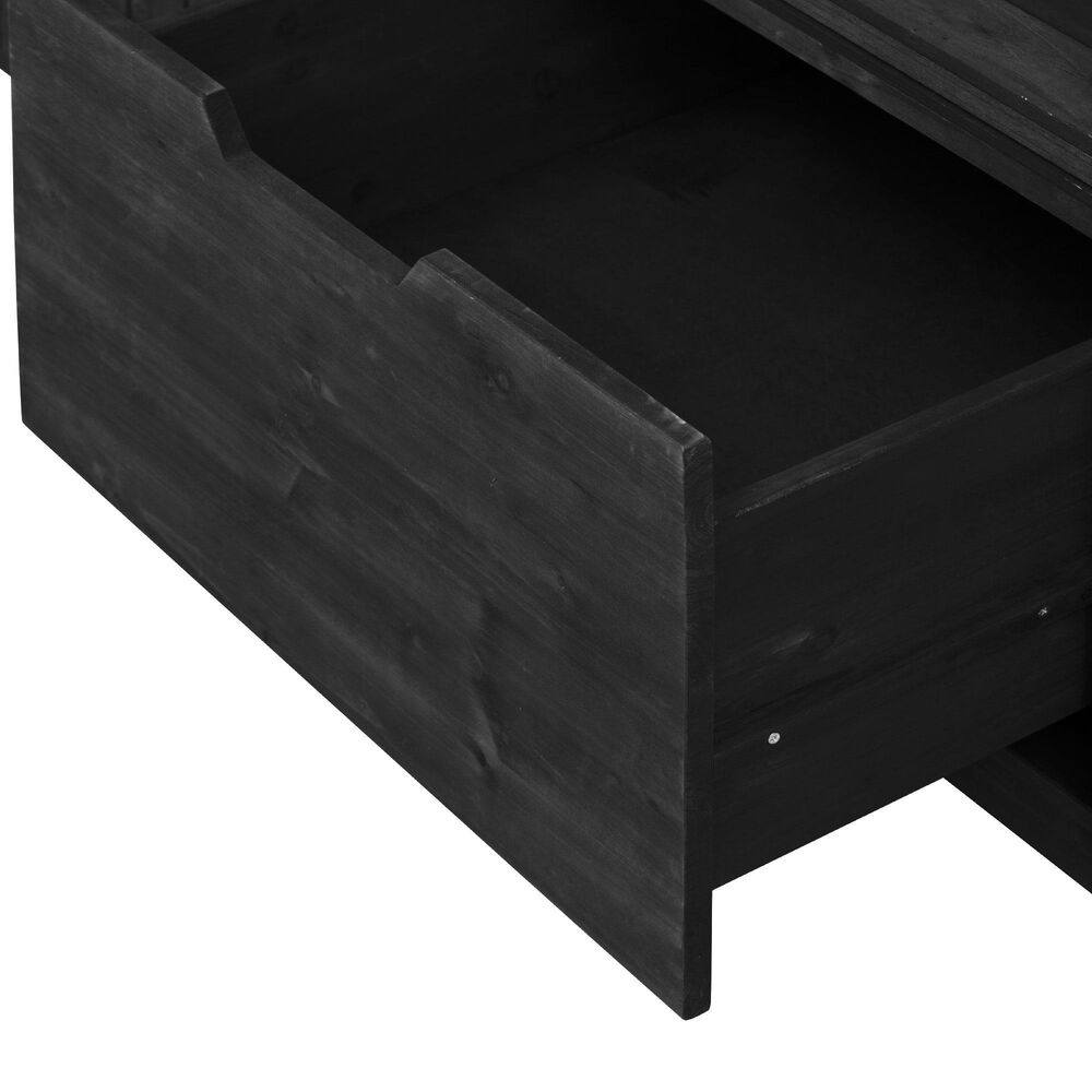 HOMLUX 67" Outdoor Kitchen Island with Stainless Steel Top in Black, , large