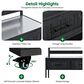 HOMLUX 62.3"" Outdoor Kitchen Island in Black, , large