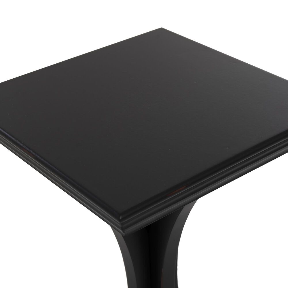 Linden Boulevard Dylan Sculptural Pedestal End Table in Black, , large